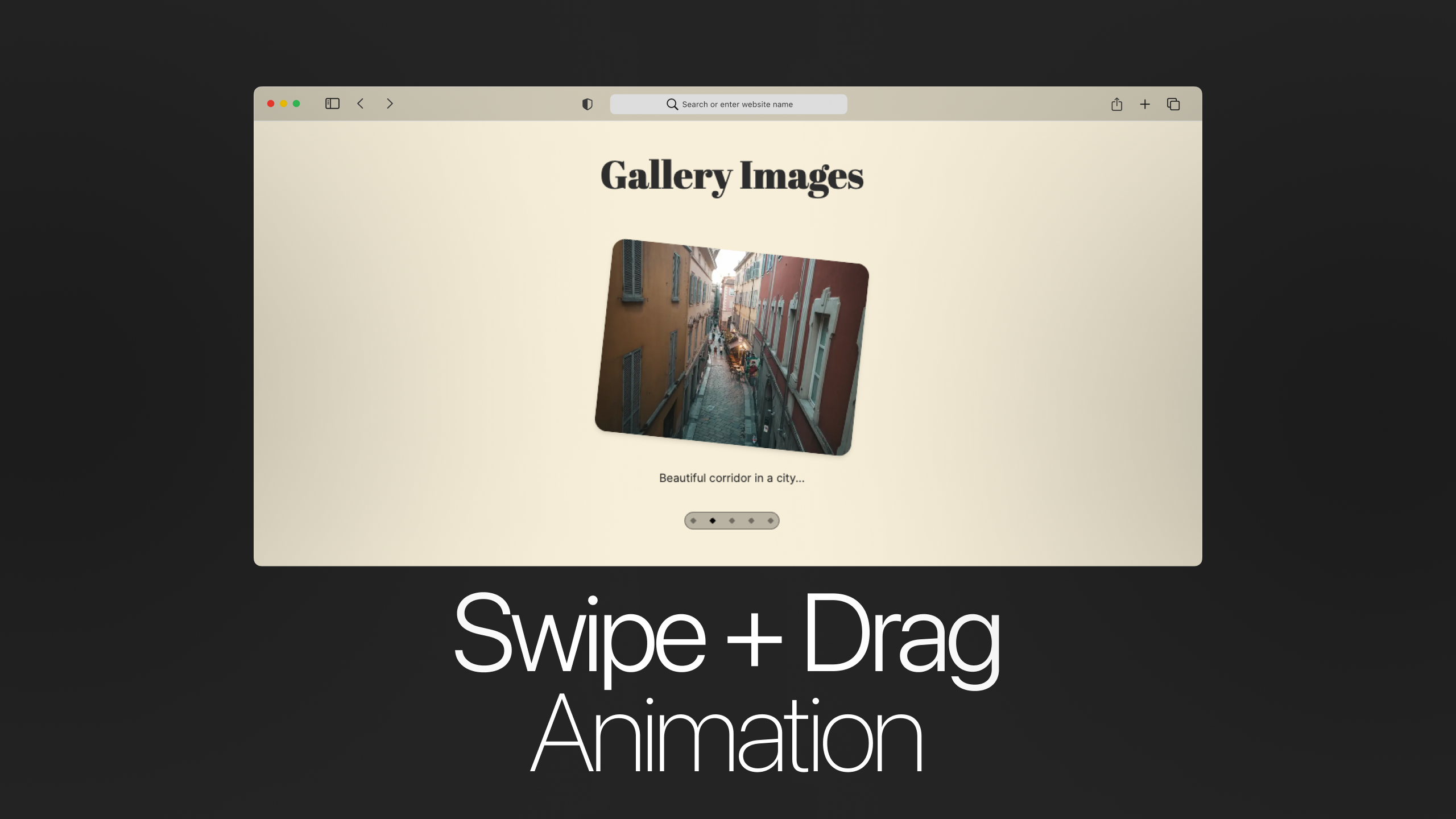 Swipe Card Image Gallery | Framer Motion | React Animation